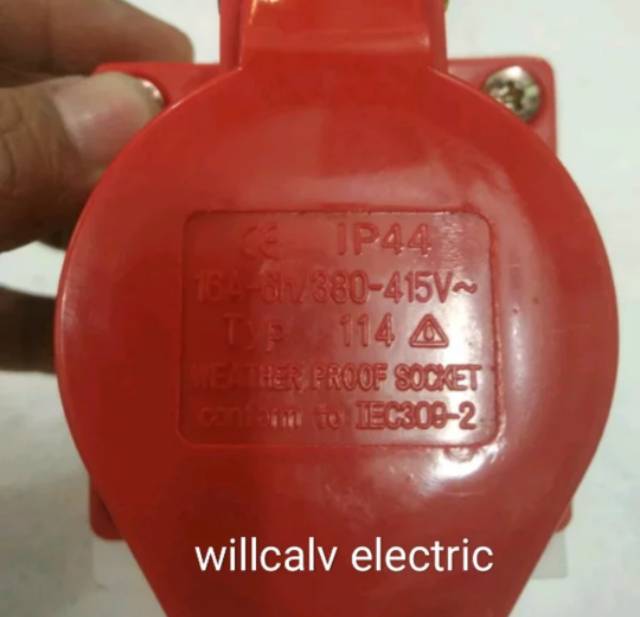 STOP KONTAK 3 PASS 4 PIN 16A 16 AMPERE  16 A - STOP KONTAK 3 PHASE 4 PIN 16A 16 AMPERE 16 A