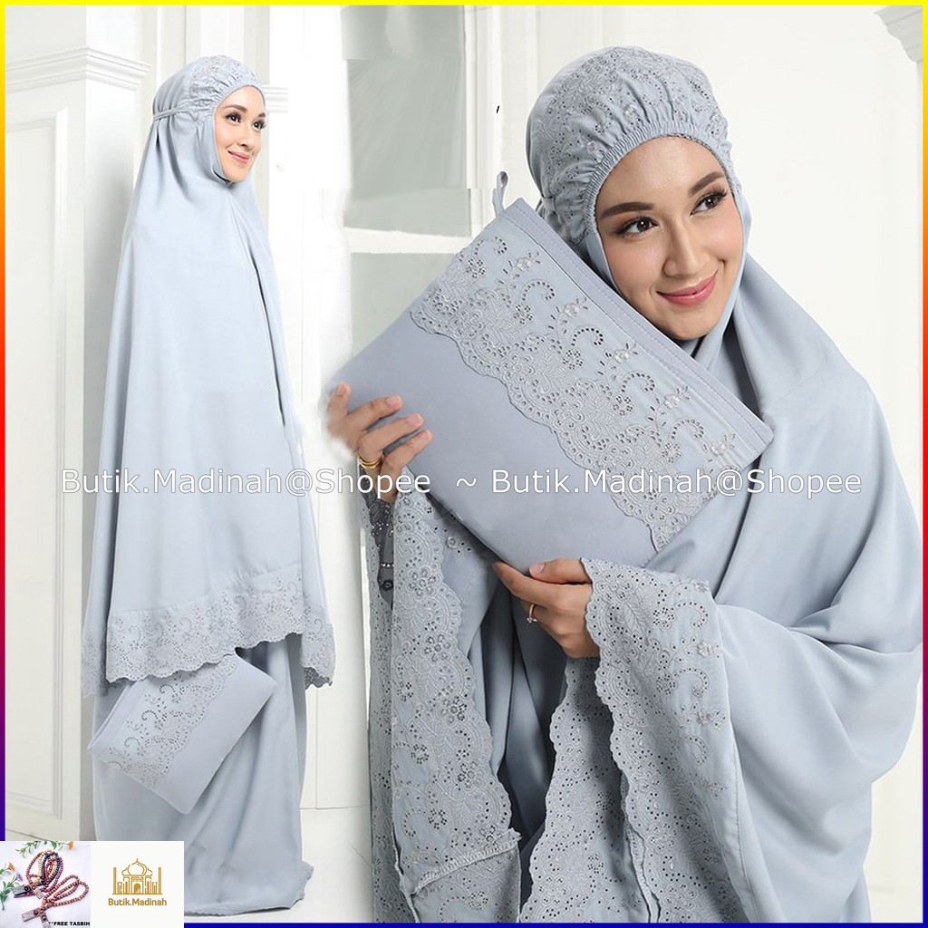 BUTIK.MADINAH MUKENA DEWASA PASTELEENA BY SITI KHADIJAH DALANOVA