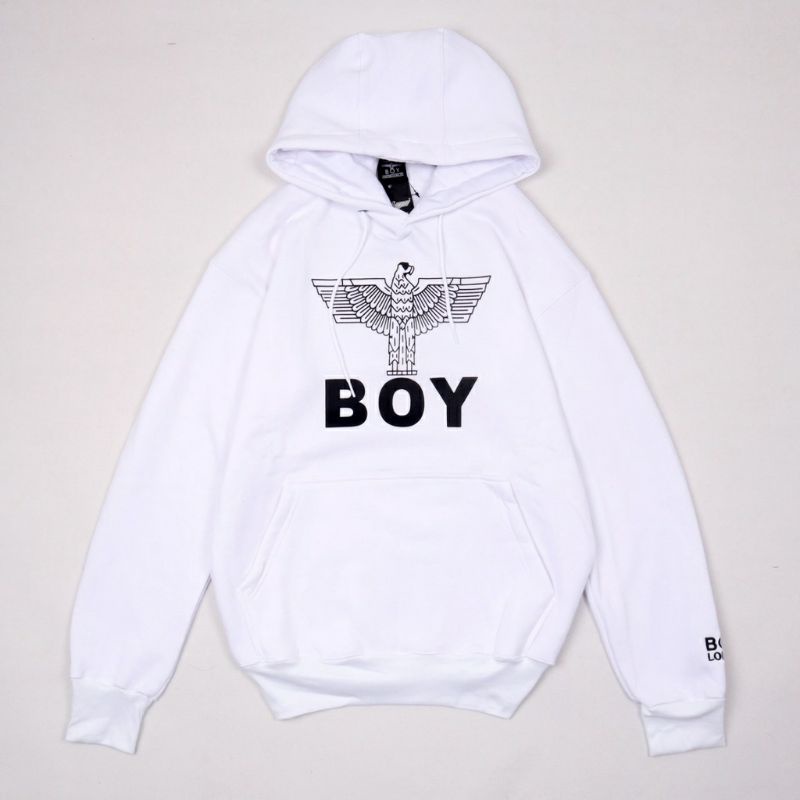 HOODIE PREMIUM BOY LONDON PUTIH UNISEX PRIA WANITA