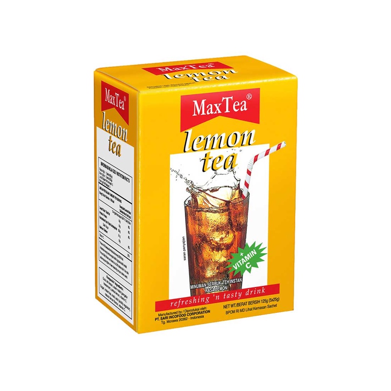 Max Tea Peach Tea / Apple Tea / Lemon Tea 5 x25 gram