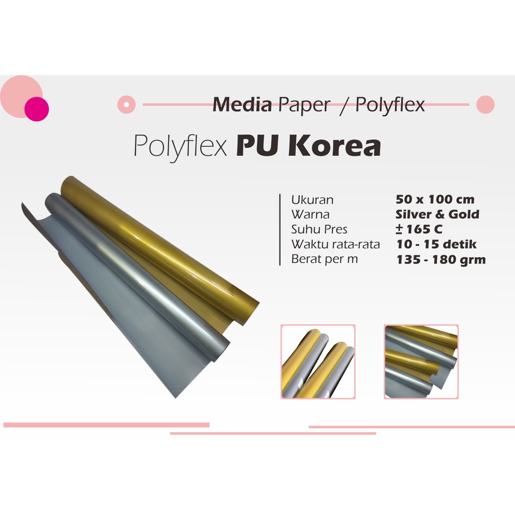 Jual Polyflex Rieflex PU Silver dan Gold | Shopee Indonesia