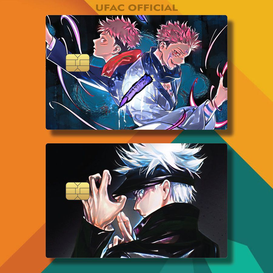 STICKER ATM CARD ANIME JUJUTSU KAISEN HOLOGRAM OWN93/ZZK3M/ STIKER FLAZZ MAHITO JUJUTSU KAISEN / STI