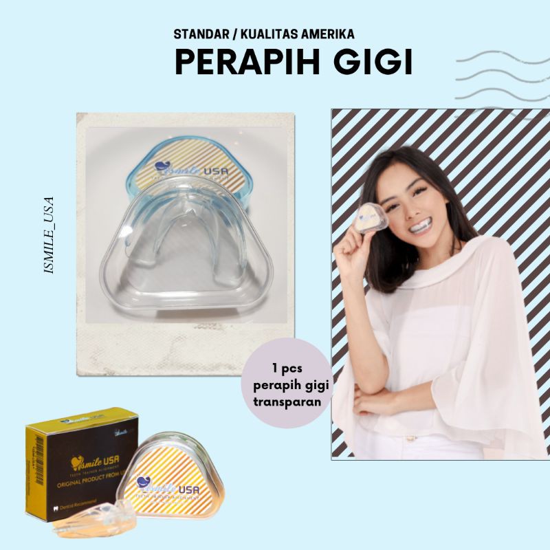 Perapih gigi teeth trainer ismile USA asli original Amerika (transparan)