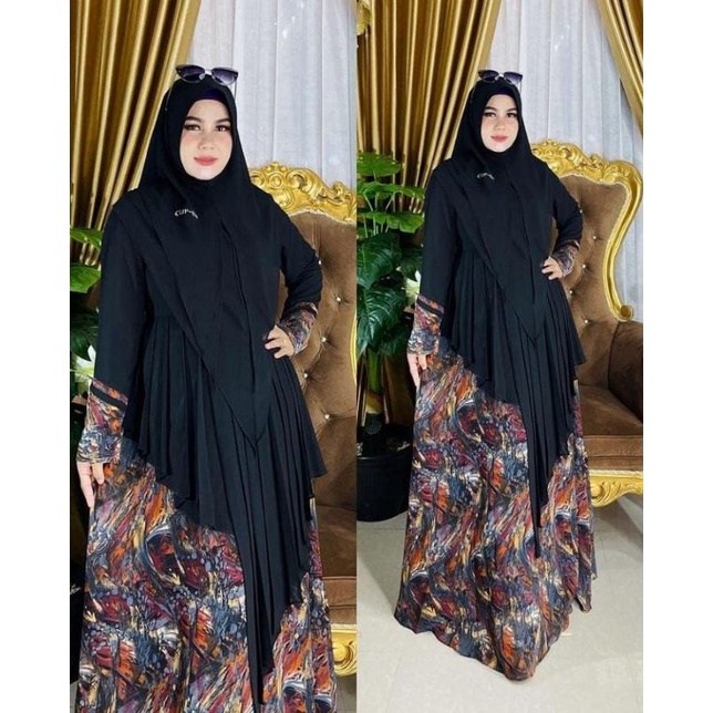 MEGAN SYARI BY CUPIN DESIGN / GAMIS CANTIK KEKINIAN / GAMIS CERUTY PREMIUM