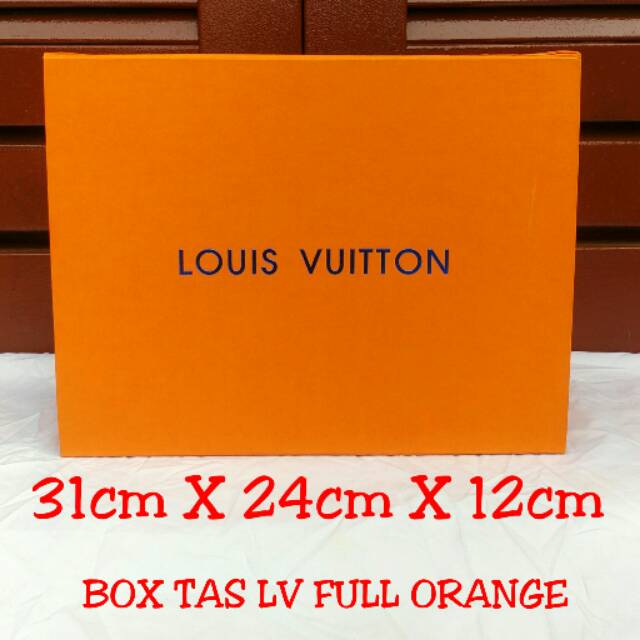 

BOX TAS LV SIZE 31cm x 24cm x 12cm BOX FULL ORANGE