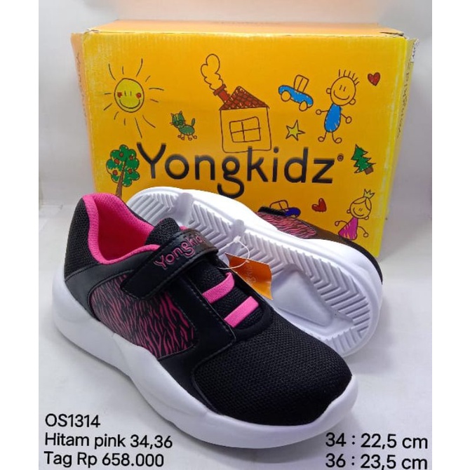 Sepatu sekolah yongkidz original size 34