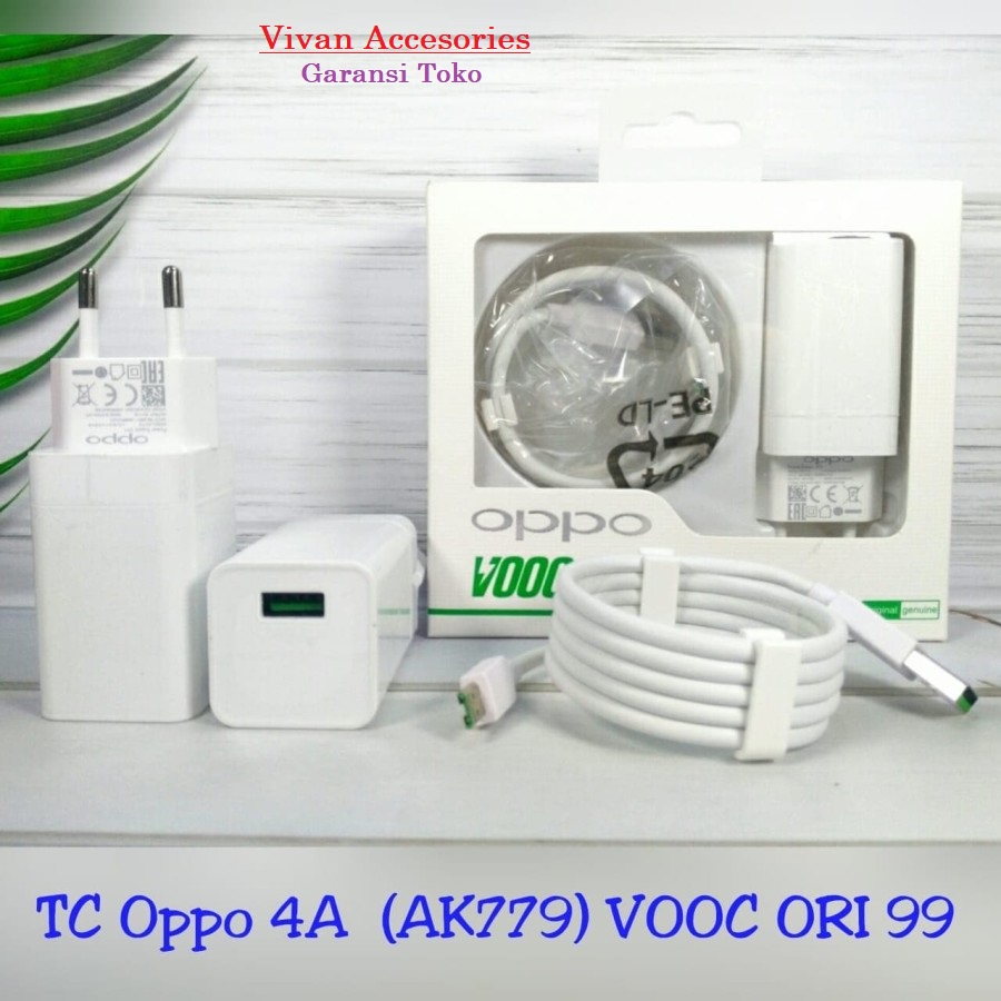 Charger casan OPPO VOOC 4A AK779 Original Micro 7 PIN Fast Charging