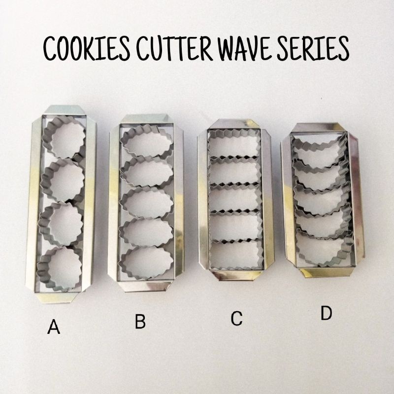 CETAKAN COOKIES CUTTER WAVE SERIES