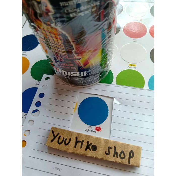 Pilok Samurai Cat Samurai Paint 371 light blue Pilox Cat biru muda