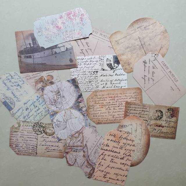 

vintage paper tag for journaling