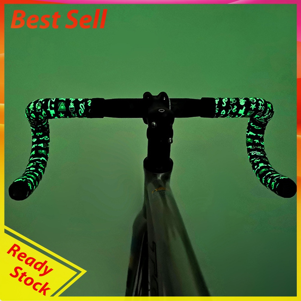 1 Pair Fluorescent Road Bike Handlebar Tape Fixed Gear Handle Cover Strap