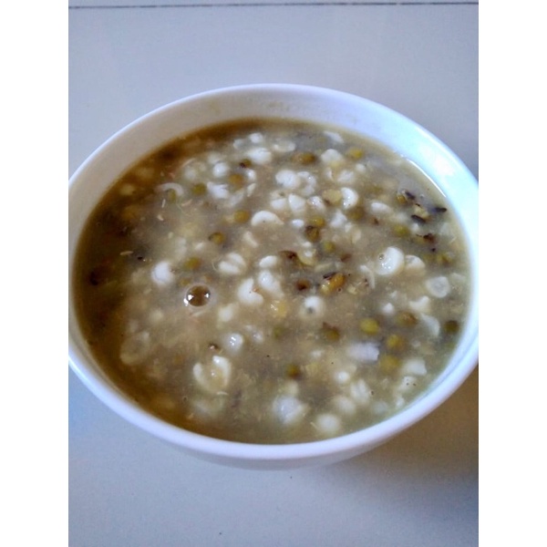 

Bubur kacang ijo campur jali