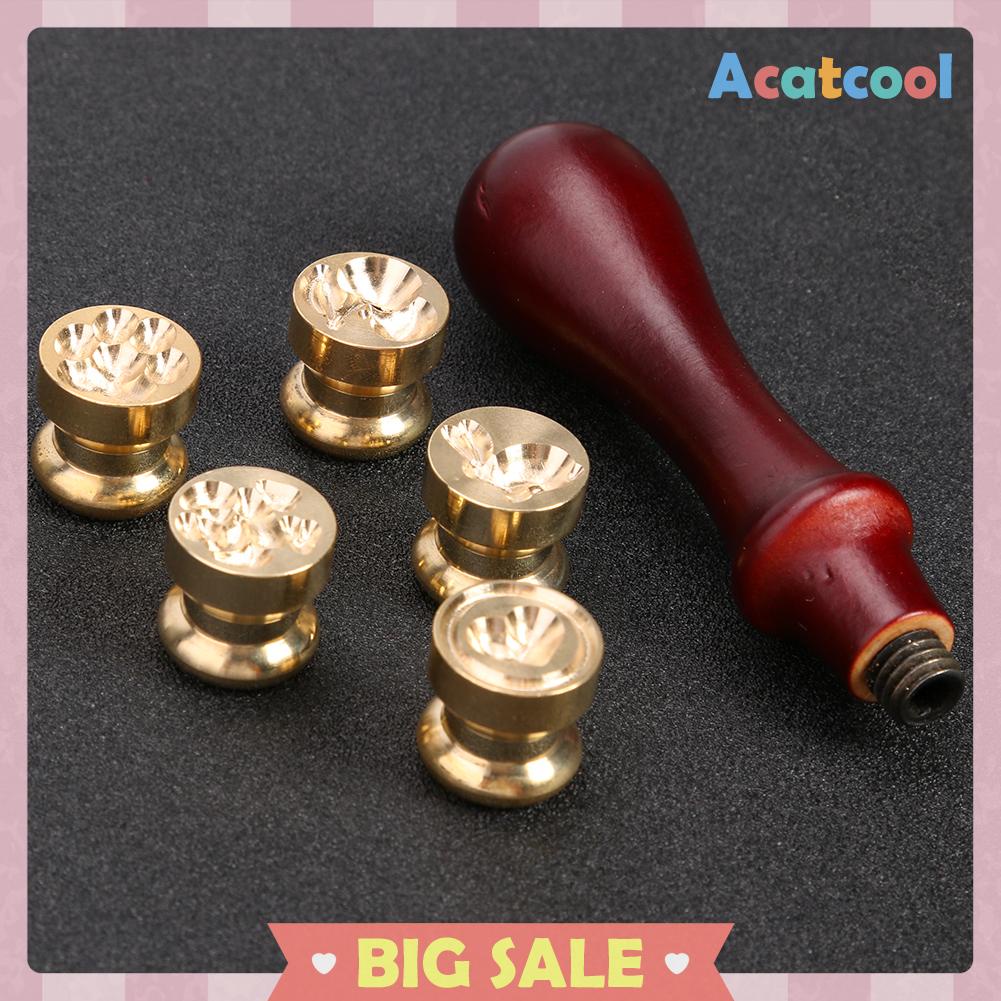 Stempel Segel Lilin 3d Gaya Vintage Untuk Dekorasi Amplop Scrapbook