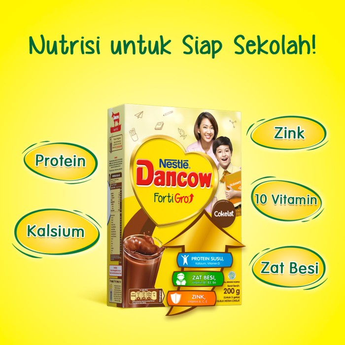 

101bfbb Nestle Dancow Fortigro Susu Bubuk Susu Anak Coklat 200 X 2Pcs Xa201As