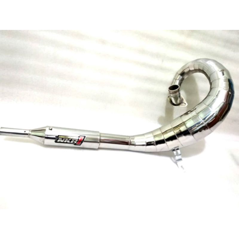 Knalpot RX king lobster udang NKR.1 ORIGINAL chrome suara garing