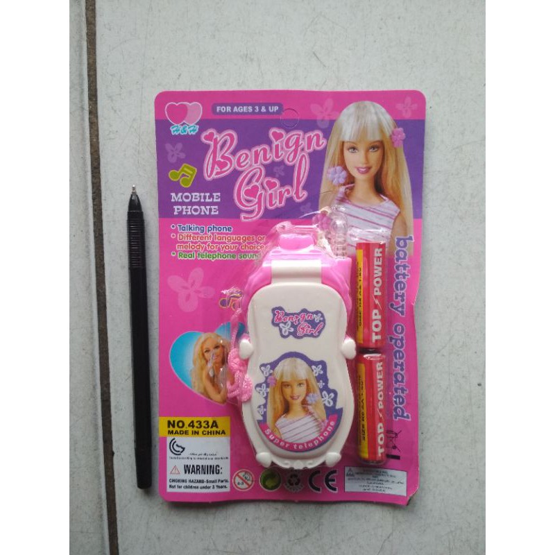 mainan anak hp Barbie lipat