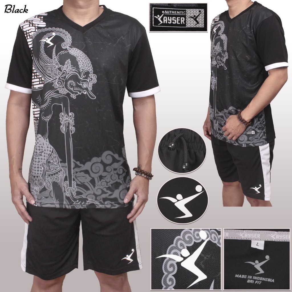 Promo WAYANG baju kaos stelan setelan jersey futsal sepak bola kayser /Kuliah /lebaran