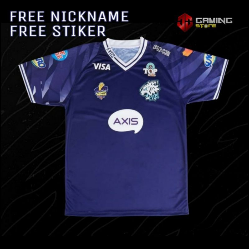 JERSEY GAMING EVOS ESPORT TERBARU 2021 MOBILE LEGEND , FREEFIRE , PUBG , AOV , DOTA