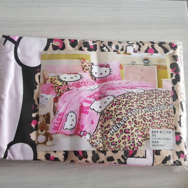 Sprei karakter hello kitty single bed
