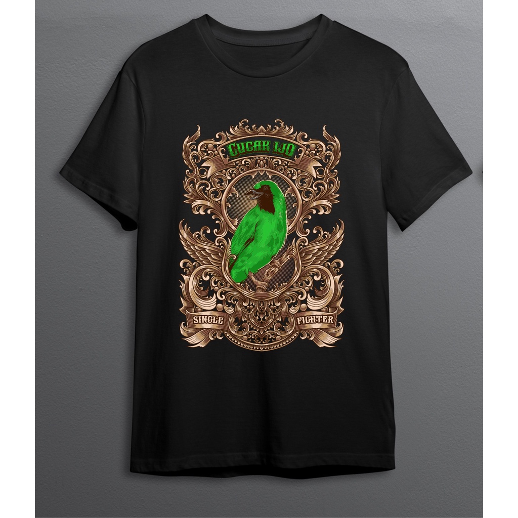 KAOS KICAU MANIA BURUNG CUCAK IJO 2 BIG SIZE JUMBO