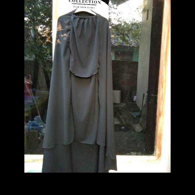 Jilbab rits safar /khimar cadar rits