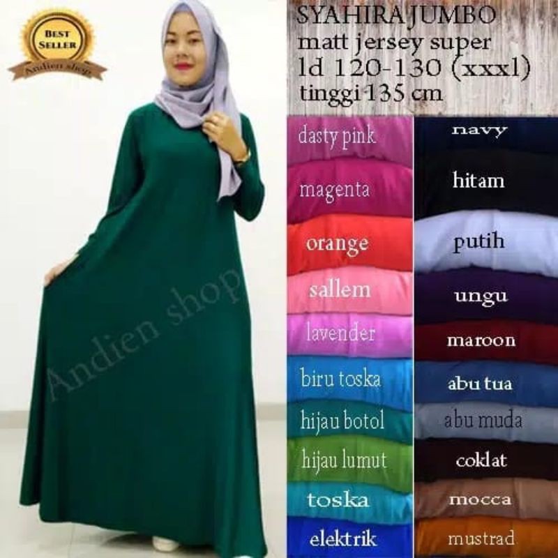 Gamis Jersey Jumbo XXXL
