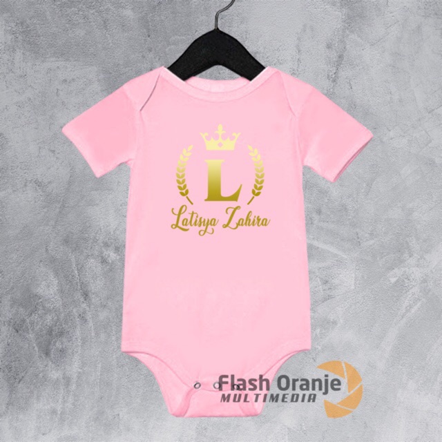 Jumper Nama Bayi Sablon Kaos Anak Custom King Queen A003 Shopee Indonesia