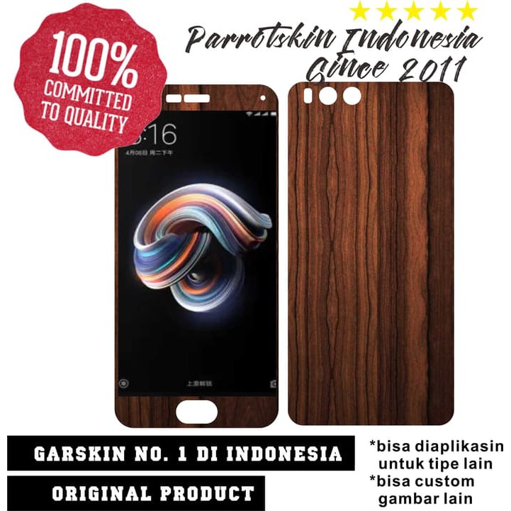 Garskin Skin Xiaomi MI Note 3 Wood pattern for back case