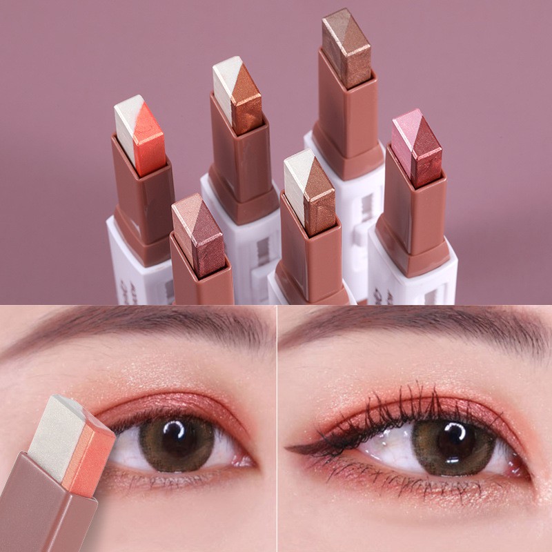 (COD)  Eyeshadow dua warna Palette Eyeshadow Nude Color Eyeshadow Termurah Make up