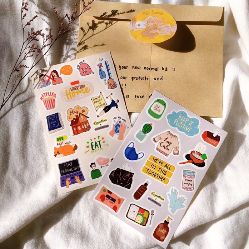 

NEW NORMAL EDITION STICKER (STICKER TUMBLR ESTETIK LUCU)