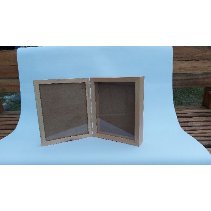 Pigura Lipat ukuran A4 2D+3D Box. Kaca Acrylic. Anti Pecah. Harga Termuraaaaah