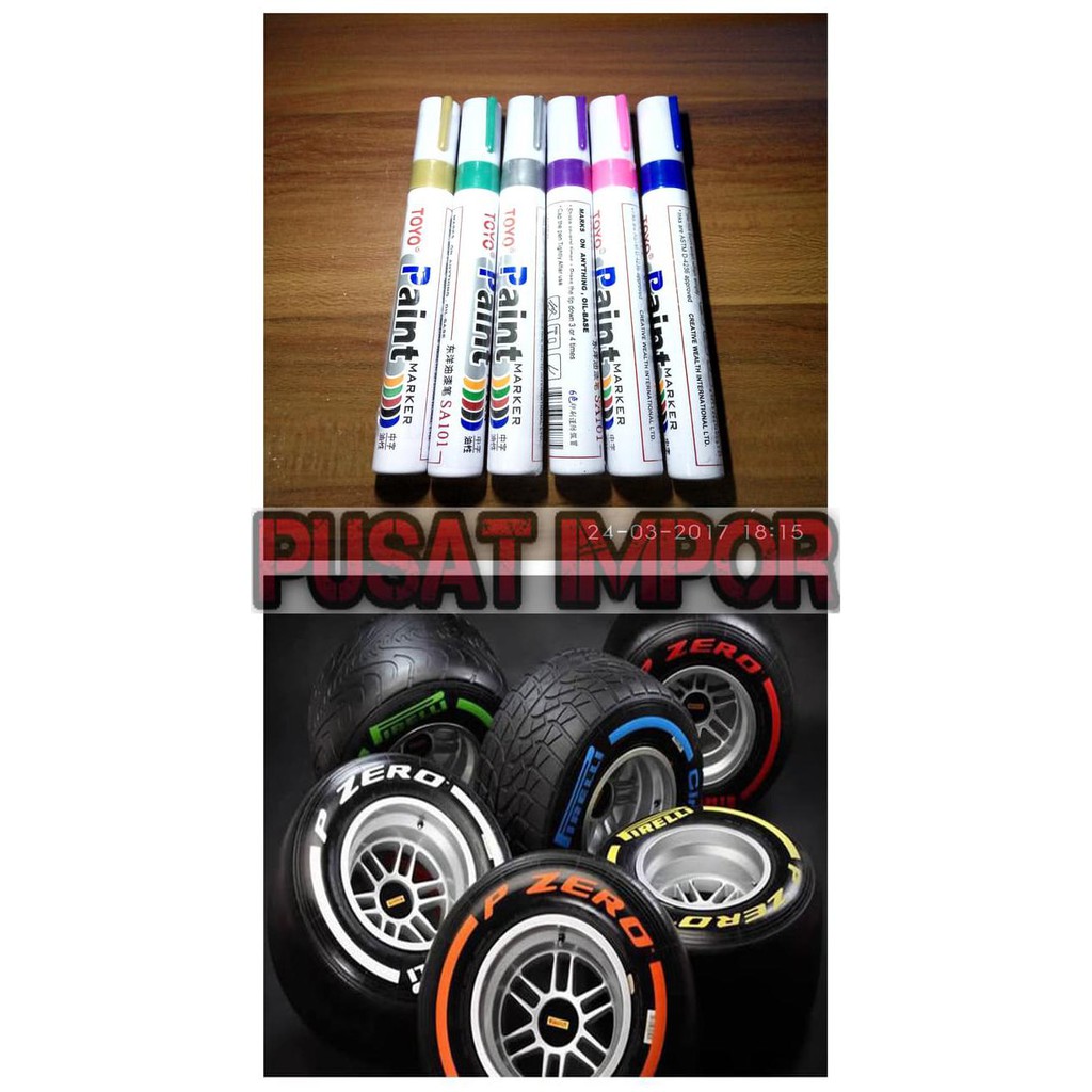 

Spidol Ban Toyo / Paint Marker Toyo (Kualitas Terbaik) - Biru