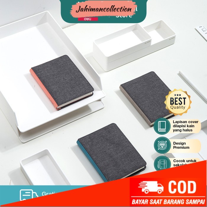 

✨ BISA COD ✨ Nusign Cloth Notebook / Buku Dengan Cover Kain A6 112Lembar NS243