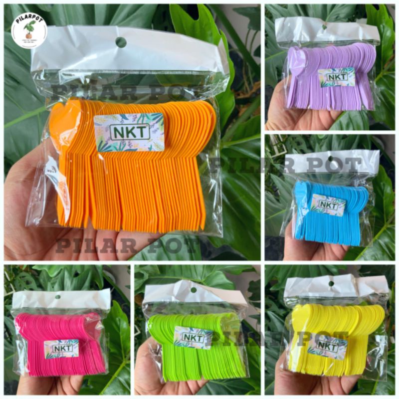 label tag TANCAP HATI tanaman nkt warna warni name tag - PACK ISI 50 PCS LABEL HATI