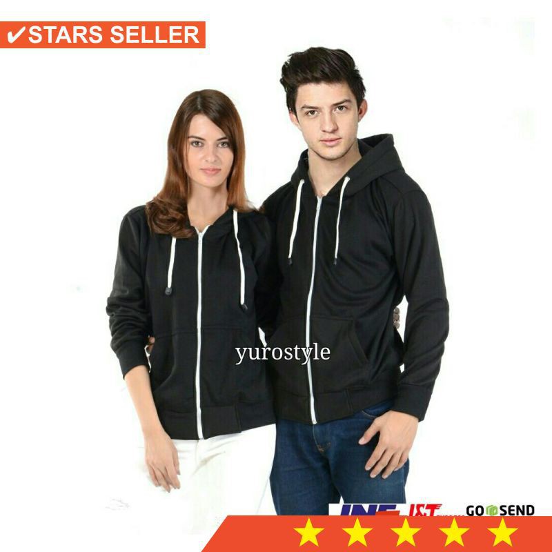 HIJAU PINK MUDA BESAR KECIL ANAK SEKOLAH JUMBO XXXL   ROYAL HOODIE ZIPPER HITAM SIZE M XXL  PRIA