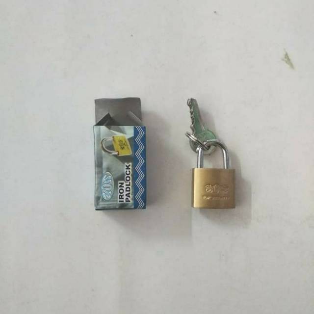 GEMBOK TAS KOPER PINTU 20 mm WOW IRON PADLOCK