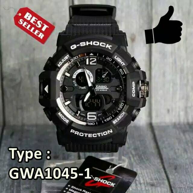Jam tangan pria anti air g shock GWA 1045 casual sport digital dan analog premium murah bisa cod