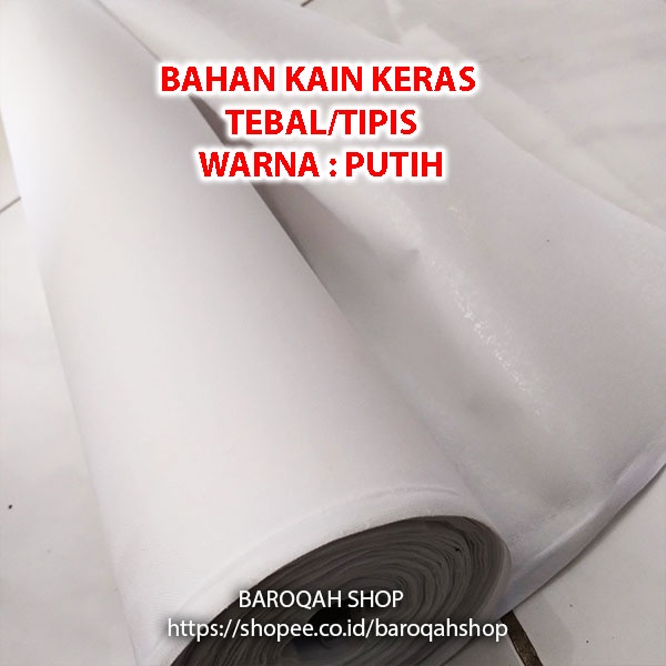Kain Keras Tebal / Tipis Kain Keras Lem Lebar Tebal 112 cm Eceran Meteran