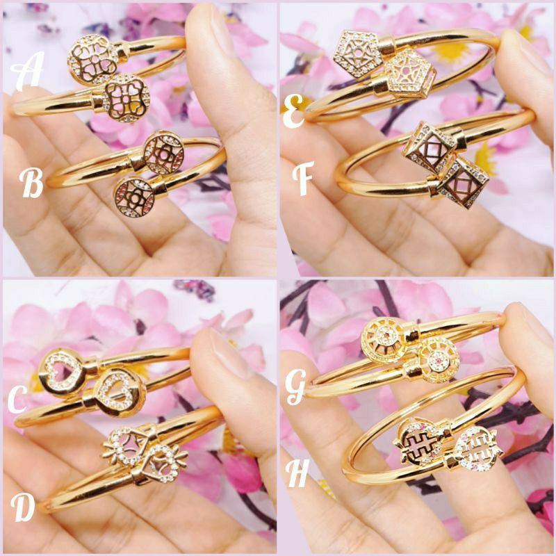 lusinan Gelang anak bangle isi  6pc &amp; 12pc random ya