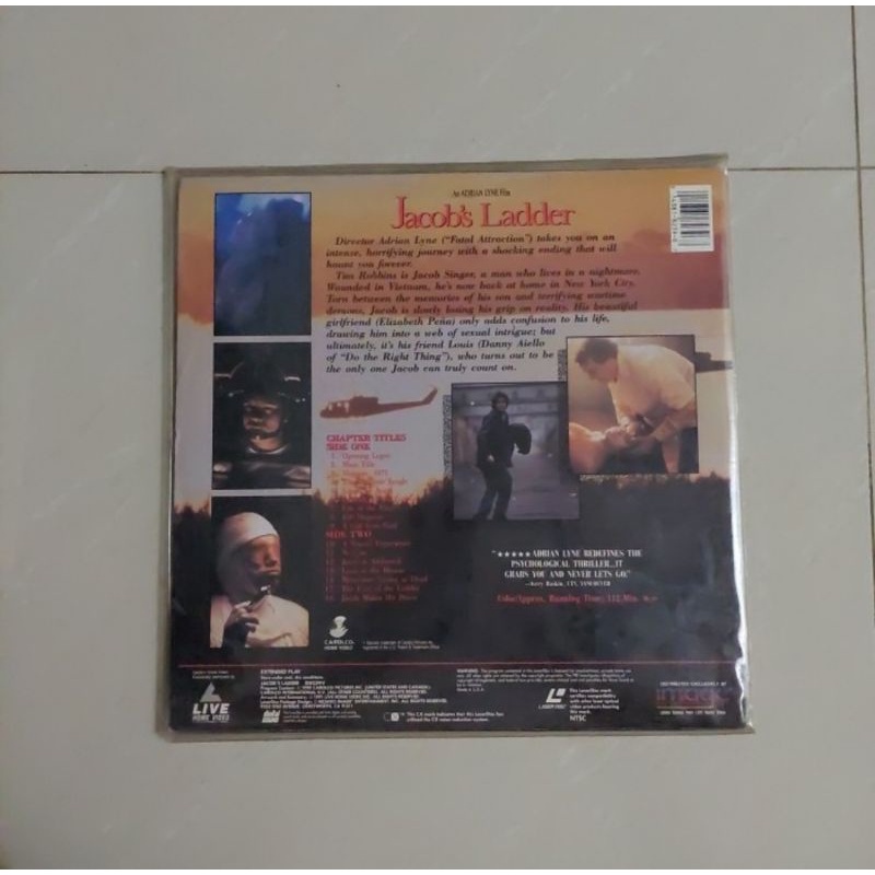 Kaset Laser disc Jacob's Ladder