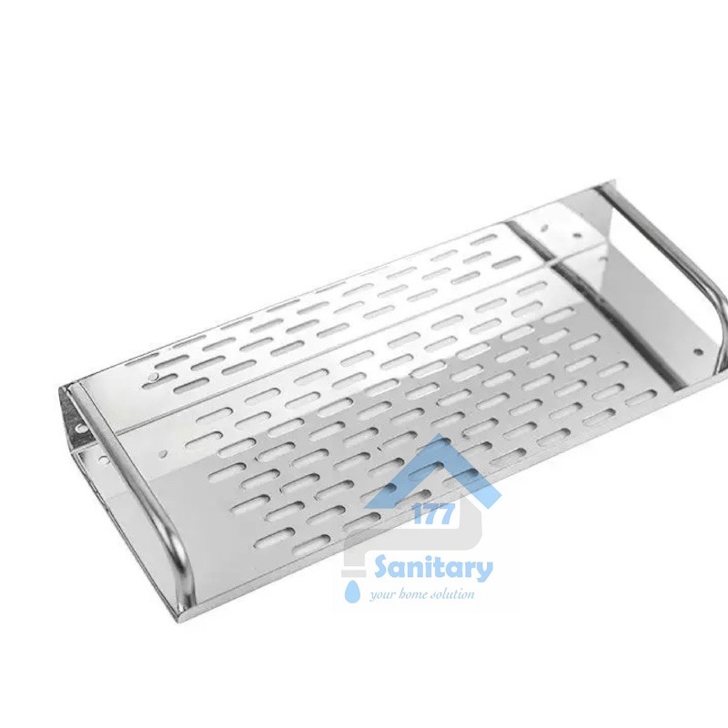 rak stainless 30 cm- rak kamar mandi dapur tempat sabun stenlis rack dapur bumbu dapur bathroom Stenlis sanitary177