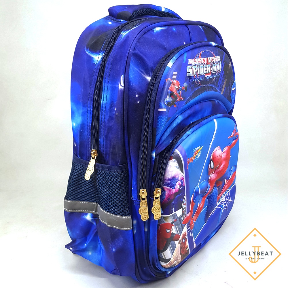 TAS RANSEL 3D ANAK SD 16 INCH KARAKTER SPIDERMAN 2