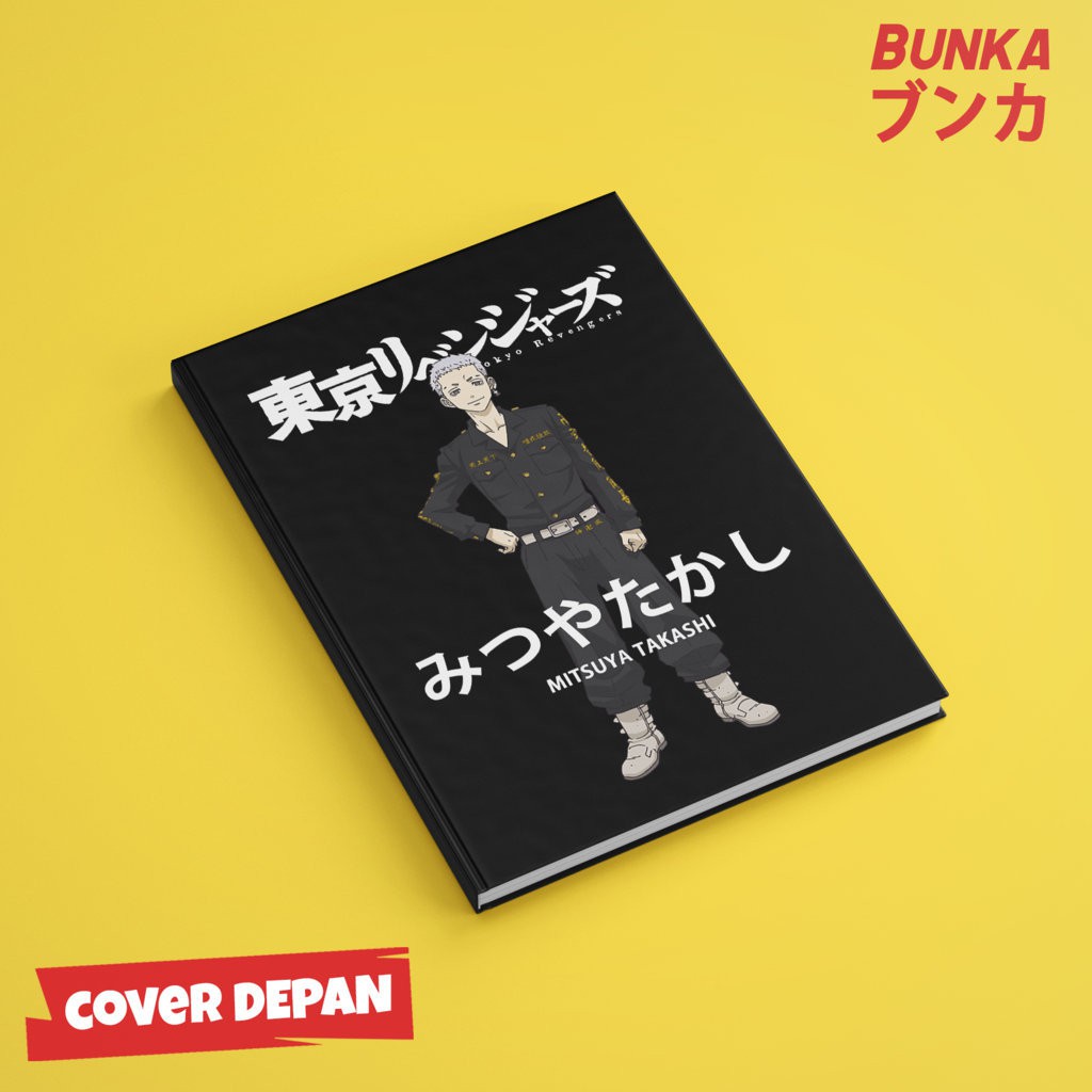 

Notebook Anime Tokyo Revengers Mitsuya Takashi Hardcover A5 Buku Tulis Catatan Note Agenda Planner