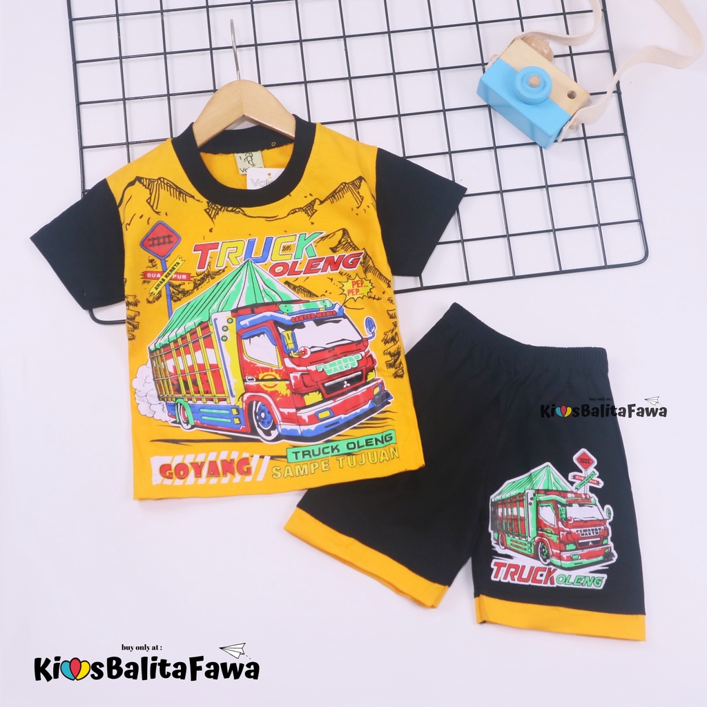 Set Cakka uk 1-2 Tahun / Murah Baju Anak Kaos Karakter Celana Lengan Pendek Laki Cowok Setelan