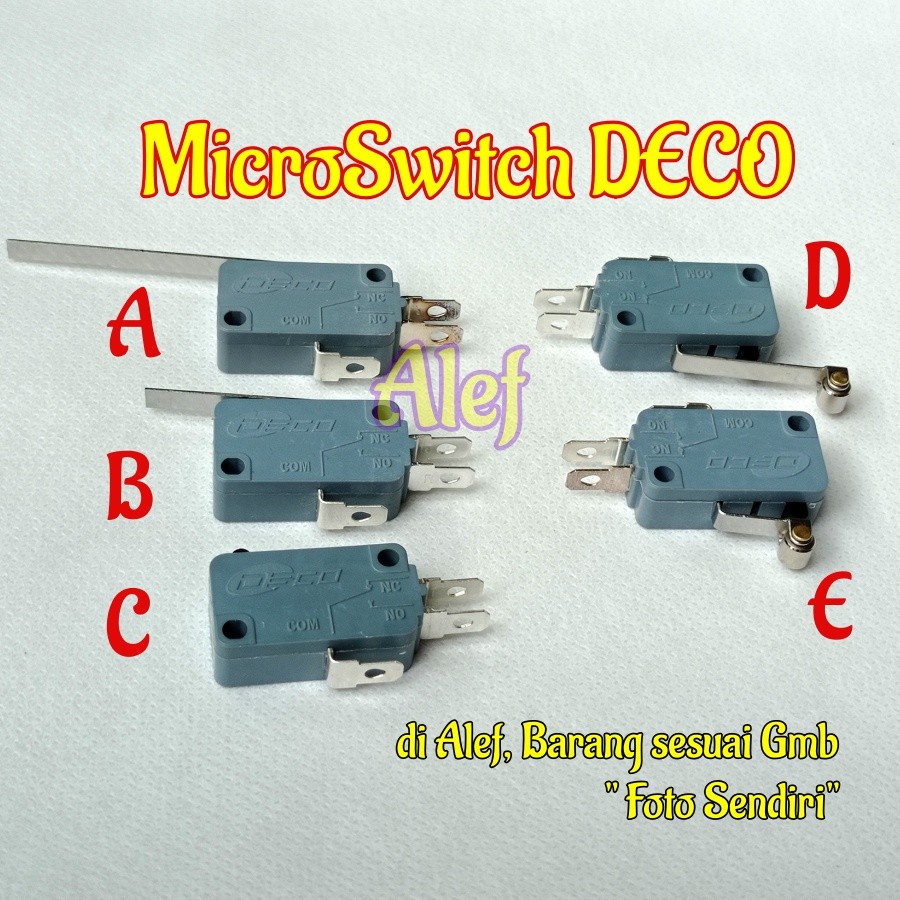 Microswitch deco limitswitch mikroswit saklar micro switch