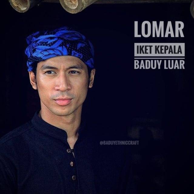 1 set baju+iket Baju Tenun khas suku baduy Original  Tenun