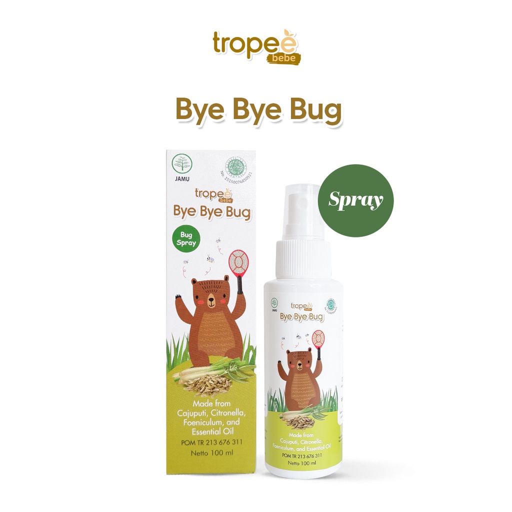 Tropee Bebe - Bye Bye Bug 100ml Lotion Anti Nyamuk