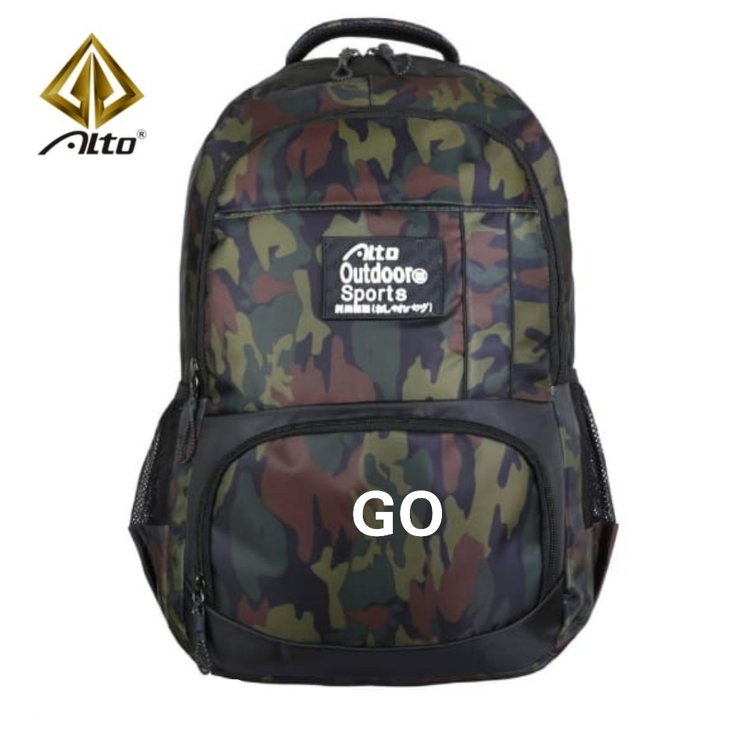 gof E TAS ALTO ORIGINAL ARMY Style Backpack Laptop Alto Sekolah