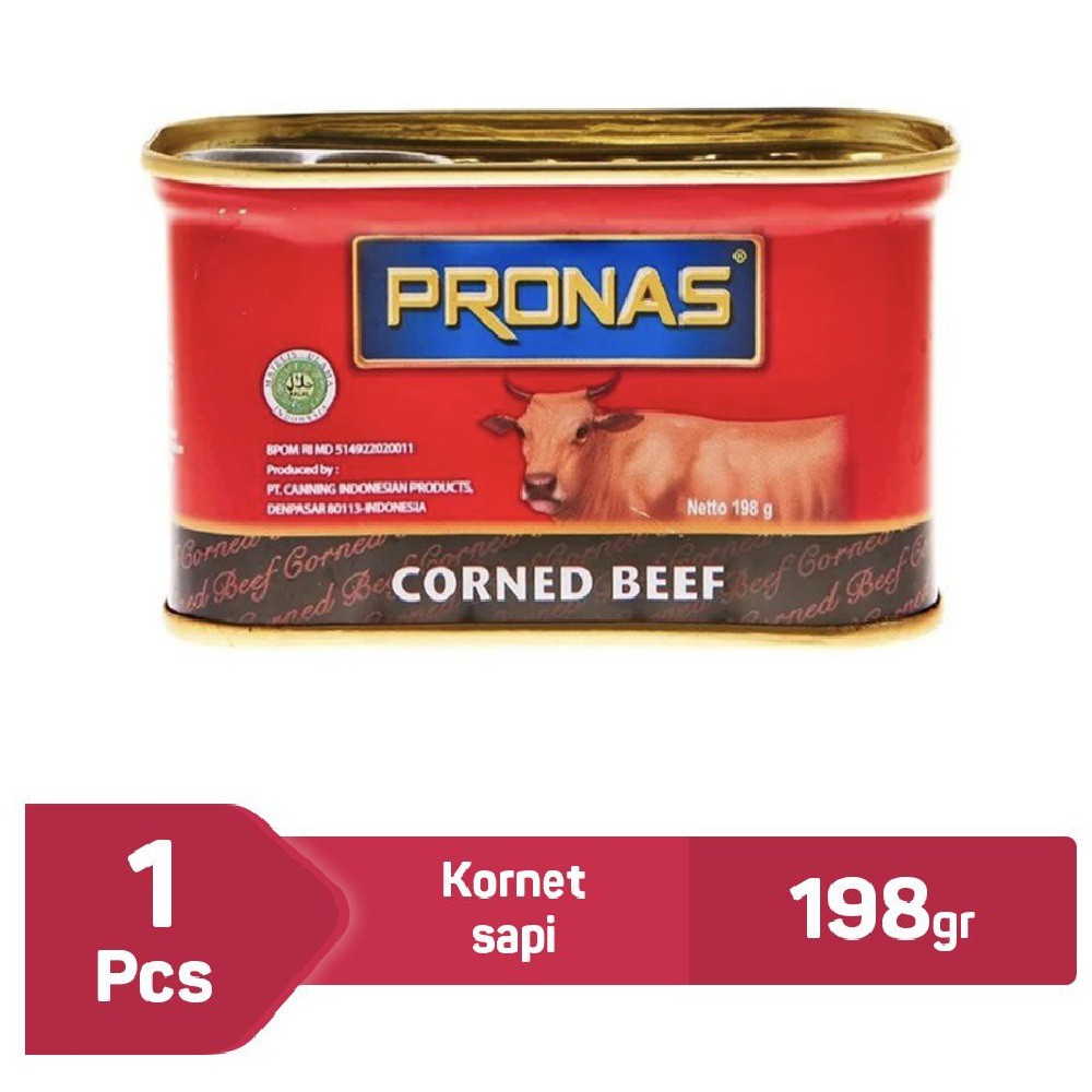 

Pronas Kornet Sapi 198 gr - Pronas Corned Beef 198 gr