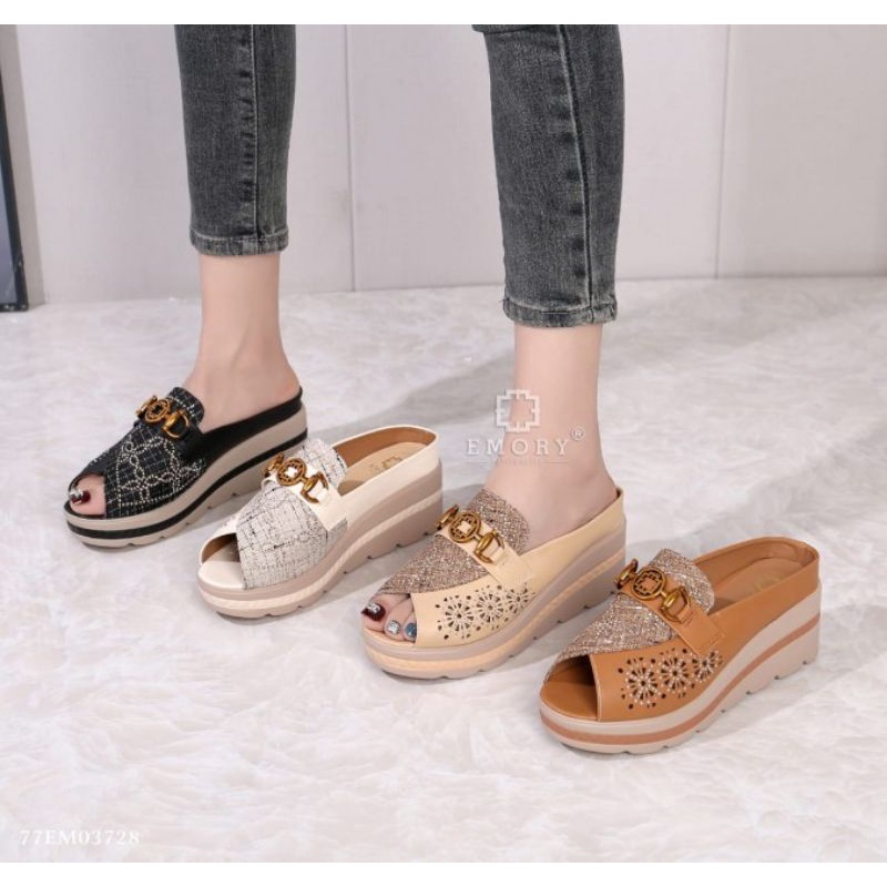 SEPATU SANDAL WEDGES WANITA EMORY DARINNE ORIGINAL BRAND